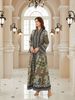 New Middle East Ethnic Style V-Neck Long Sleeve Printed Dress, Loose Fit Maxi Dress For Women, Fashionable And Comfortable_ecoleips.com