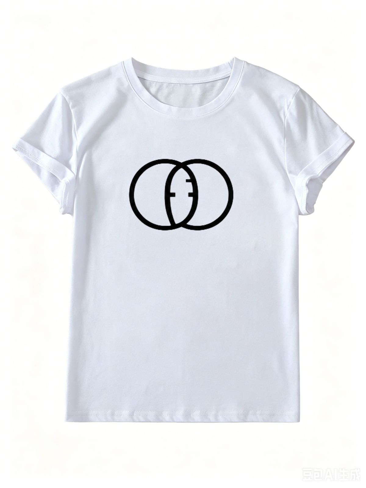 White Crewneck Cotton Top For Women, 2026 Summer Casual Soft T-Shirt_ecoleips.com