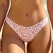 Pink Leopard Print Bandeau Bikini Set Women Thin Strap Back Tie Swimsuit High Cut Cheeky Bathing Suit Beach Swimwear_ecoleips.com
