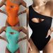 Women's One-Piece Swimsuit – Sexy Cutout Design, High-Coverage Polyester Swimwear (3 Colors, Tummy Control & Adjustable Straps)_ecoleips.com
