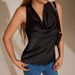 Elegant Office Ladies Satin Halter Neck Tops Women 2026 Sexy Off Shoulder Lace Camisole Female White Top Fashion Clothing Blouse_ecoleips.com