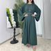 Muslim Dress Women Plus Size Modest Casual Dress – Versatile Long Sleeve Abaya In Multi-Colors_ecoleips.com