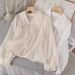 Inspired Bow Blouse - Flowy Chiffon Top With Lace Peter Pan Collar (White/Beige/Black) | Elegant Ruffle Sleeve Feminine Shirt_ecoleips.com