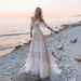 Women's Clothing Deep V Neck Sling Dress Light Wedding Dress_ecoleips.com
