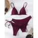 Women's Clothing New Multi Color Bikini Solid Color Split Swimsuit Three Piece Suit Fashion Bikini Swimsuit For Women_ecoleips.com