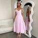 Women's Clothing Spring And Summer New Sling Ruffled Dress Ins Leisure Loose Vacation Dress Women_ecoleips.com