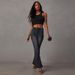Vintage High Waist Flared Jeans For Women - Stretchy Denim Bell Bottoms With Classic Retro Style_ecoleips.com
