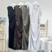 Women's Slim Fit Sleeveless Bodycon Midi Dress Stretchy round Neck Tummy Control Casual Office Dress_ecoleips.com