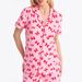New Women's Printed Casual Home Comfortable Trousers Set Short Sleeved Front Open Design_ecoleips.com