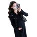 Autumn New Korean Style Embroidered Top + Pleated Tank Two-Piece Maternity Dress_ecoleips.com