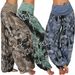 2022 Foreign Trade Wish European And American Multi-color Digital Print Long Wide-leg Casual Harem Pants_ecoleips.com