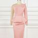 Women's Clothing Cut out stitching two piece dress Beaded high waist slim dress Dress skirt_ecoleips.com