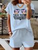 Women’s 2 Piece Outfit Set – Oversized Graphic T-Shirt And Biker Shorts Matching Set, Casual Summer Lounge Tracksuit For Daily Wear-355_ecoleips.com