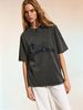 Women’s Oversized Streetwear T-Shirt, Vintage Washed Casual Tee With Relaxed Comfortable Fit_ecoleips.com