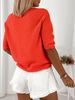 2026 Spring/Summer Light French Lazy Style V-neck Plush Textured Mid-Sleeve Knit Top For Women, Suitable For Casual Outings And Light Socializing,_ecoleips.com