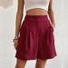 Popular Casual, Simple, Cool And Comfortable Pants With Pockets, Solid Color High Waisted Shorts For Women_ecoleips.com