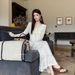 LS Exquisite French-style For Women, 2026 Spring New Model, Suspender Long Dress + Cardigan Two-piece Set 6993_ecoleips.com