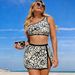 Voya 2026 European And American New Bikini Three-piece Split Sexy Fashion One-shoulder Swimsuit_ecoleips.com