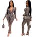Women's Clothing Autumn And Winter New Products Slim Fashion Hot Stamping Long Sleeve Two Piece Suit With Belt_ecoleips.com