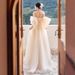 Korean Version Fairy Temperament Off-Shoulder Dress 2026 Bride Wedding Morning High-End Outdoor Travel Shoot Marriage_ecoleips.com