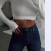 AC822 Foreign Trade New High-neck Short Fashion Casual Slim-fit Versatile Knitted Top With Exposed Navel And Long_ecoleips.com
