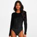 Women's Clothing Women's Slim Fit Long Sleeve Jumpsuit Solid Color Glitter Elegant Sexy Hollow Out Summer Top_ecoleips.com