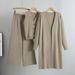 Women's Knitted Three Piece Suit Sleeveless Vest Sweater Cardigan Pants Set Spring Autumn Temperament_ecoleips.com