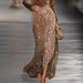 Sequin Evening Gown Set - Long Sleeve V-Neck Top + High-Low Skirt, Glamorous Metallic Draping For Parties & Special Occasions (Dark Brown, S-XXXL)_ecoleips.com