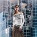 Women's Slim Fit Off-Shoulder Long Sleeve T-Shirt Faux Two-Piece Versatile Base Layer Niche Design Spring 2025 New Style_ecoleips.com
