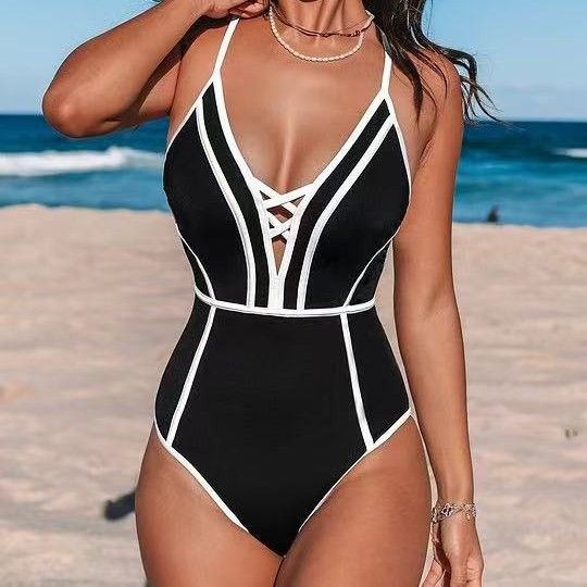 Women's Clothing One Piece Swimsuit For Women Sexy Backless Simple Fashion Swimsuit Bikini_ecoleips.com