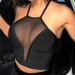 Sexy Mesh Crop Top Summer Women Casual Tank Top Vest Blouse Sleeveless Sport Crop Tops Shirt See-through Transparent Crop Top_ecoleips.com