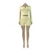 Women's Slim Fit Two Piece Sportswear Set HR25103 European American Style Zipper Long Sleeved Thumb Buckle Top And Shorts_ecoleips.com