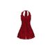 Women's Clothing Halter Neck Backless Lace Dress Flowing Ribbons Hot Selling_ecoleips.com
