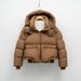 New Short Winter White Duck Down Fashionable And Simple Bread Jacket Thickened Warm Fluffy Jacket Down Jacket Women_ecoleips.com