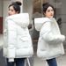 New Autumn Winte Fashion Candy Colo Jacket Fo Women Koean Style Shot Loose Hooded Student Cotton Coat Wam_ecoleips.com