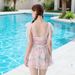 Pure Desire Strapless One-Piece Swimsuit Fairy Tale Style Swimming Fashion Hot Spring Soaking Floral Print Dress Women's Swim..._ecoleips.com