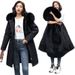 "Women's Fleece-Lined Short Puffer Coat Winter Thickened Warm Jacket With Faux Fur Hood, Oversized Fit, Zip Closure, Multiple Colors & Sizes"_ecoleips.com