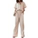2025 Cross-Border European American Women's Fashion Spring New Style Elegant Solid Color Turn-Down Collar Shirt And_ecoleips.com
