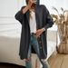 DiYun 2024 Autumn/Winter New Casual Loose Cardigan Buttoned Hooded Sweater Coat For Women_ecoleips.com