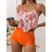 Women's Clothing Women's Bikini Swimsuit Multi-Color Ruffled Bustier Drawstring Briefs Cross Border Swimwear_ecoleips.com