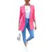 Women's Mid-Length Lapel Cardigan Elegant Suit Jacket European American Style Outerwear for Special Occasions_ecoleips.com