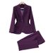 Premium Women's Purple Suit Set – Elegant Business Formal Wear For Office & Professional Events_ecoleips.com