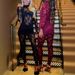 Sheer Mesh Jumpsuit With Lace Cutouts - Sexy Long Sleeve Bodysuit Pants For Nightclub & Party - Stretchy Polyester Siren Red & Black Tight-Fit Romper_ecoleips.com