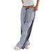 Winter Beige Relaxed Fit Harem Pants With Contrast Drawstring & Side Stripes - Streetwear Wide Leg Casual Trousers For Women_ecoleips.com