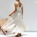 Women's Clothing Spring And Summer V Neck Sexy Cotton And Linen Sleeveless Solid Color Lace Suspender Holiday Beach Dress_ecoleips.com
