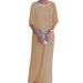 Women's Clothing Women's Solid Color Bat Shirt Wide Leg Pants Suit Round Neck Sequined Color Matching For Formal & Casual For Women_ecoleips.com
