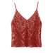 Aria Basics Aria Basics European American Style Heavy-duty Sequin Camisole Women, Summer Design, Suitable For Outerwear, Thai-style Sweet And_ecoleips.com