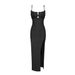 New European And American Style Dresses, Cross-border Women's Clothing, Strapless Pleated Bandage Dress, French Paris_ecoleips.com