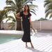 2023 New Cross-Border European And American Women's Fashion Elegant Solid Color Sweetheart Neck Short Sleeve Slim Fit_ecoleips.com