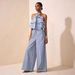 Elegant Strappy Backless Striped Jumpsuit For Women - Office & Casual Wear, Breathable & Comfortable, Plus Size Available_ecoleips.com